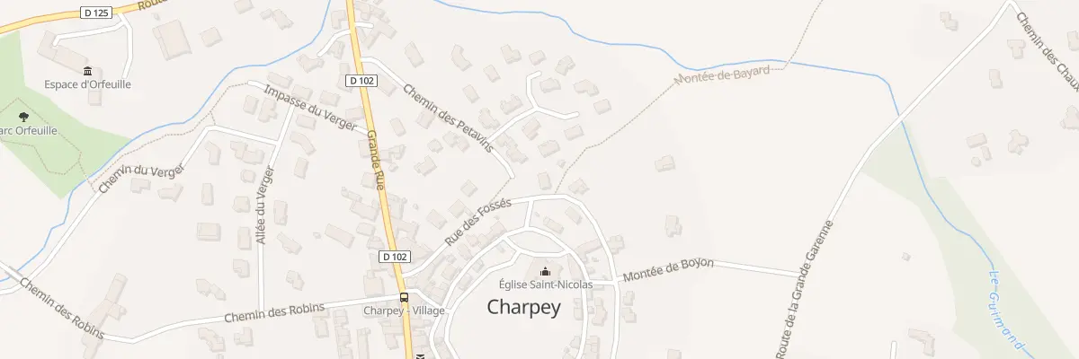 Plan du 5 Mte de Bayard à Charpey