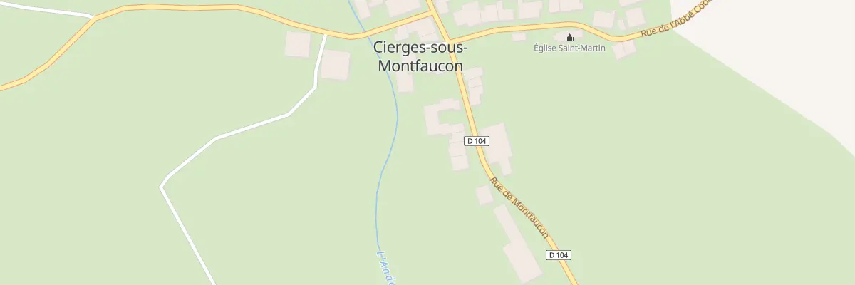Plan du 8 Rue de Montfaucon à Cierges-sous-Montfaucon