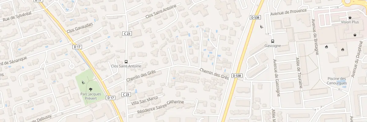 Plan du 115G Che des Grés à Salon-de-Provence