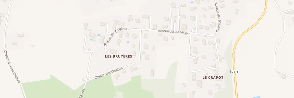 Plan du 1 Che des Combes à Diémoz