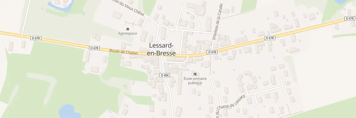 Plan du 4 Rte de Louhans à Lessard-en-Bresse