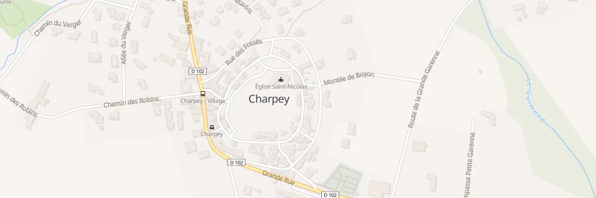 Plan du 5336 Le Village à Charpey