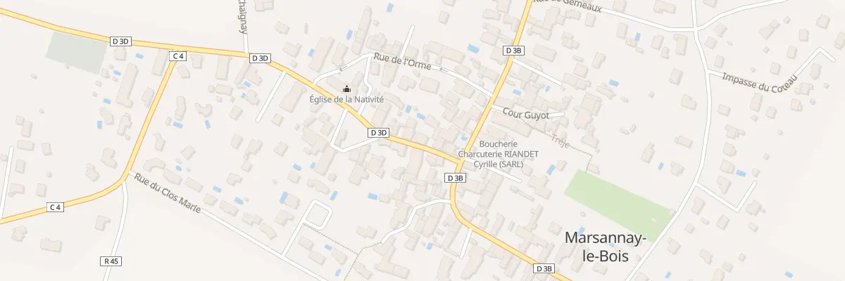 Plan du 8 Rue de l’Eglise à Marsannay-le-Bois