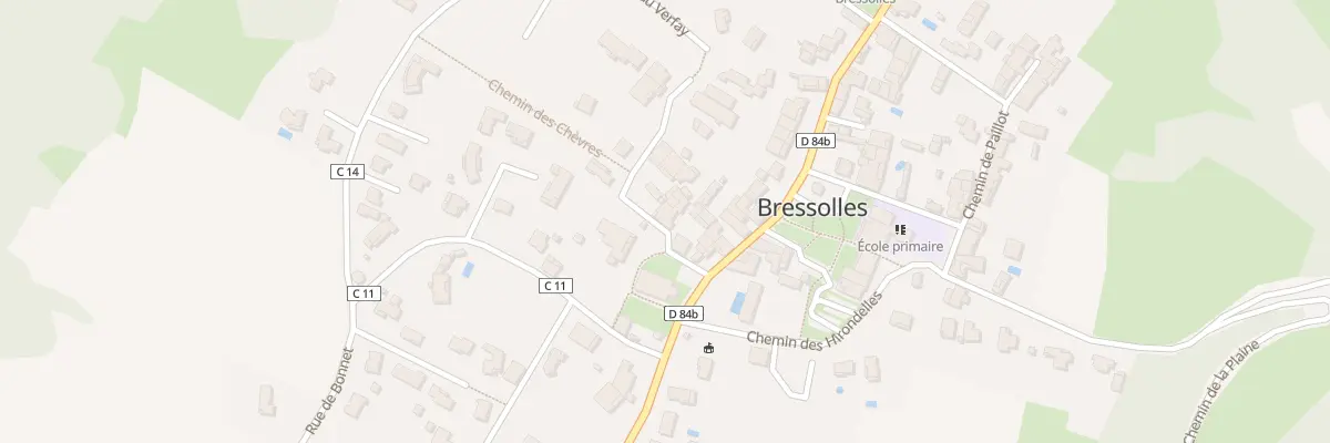 Plan du 44 Che du Crétin à Bressolles