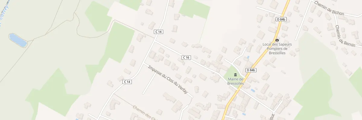 Plan du 171 Che de Verfay à Bressolles