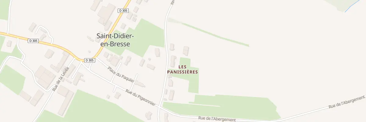Plan du 6 Rue des Panissieres à Saint-Didier-en-Bresse