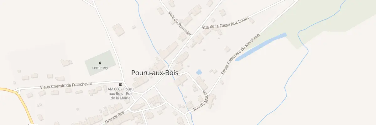 Plan du 10 Vc du Pommier à Pouru-aux-Bois