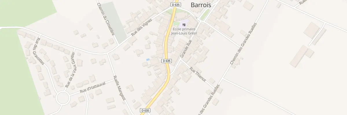 Plan du 1 Gr Grande Rue à Brillon-en-Barrois