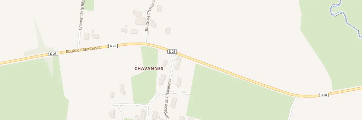 Plan du 11 Imp de Chavannes à Marsonnas