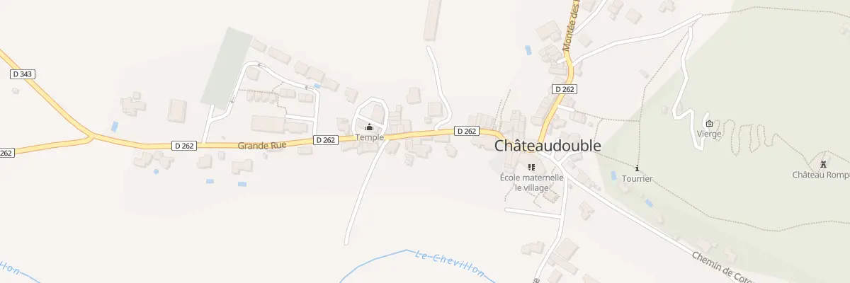Plan du 19 Rue Grande Rue à Châteaudouble