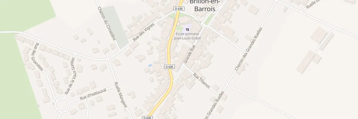 Plan du 3 Gr Grande Rue à Brillon-en-Barrois
