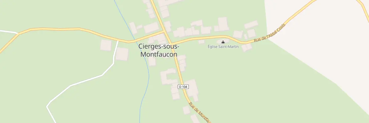 Plan du 3 Rue de Montfaucon à Cierges-sous-Montfaucon