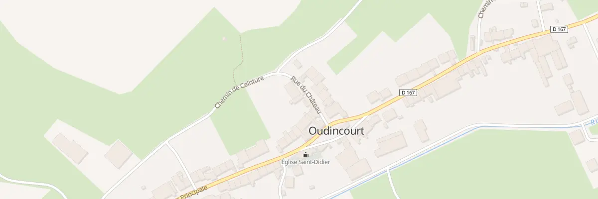 Plan du 9 Rue du Chateau à Oudincourt