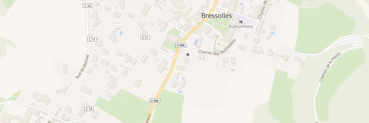 Plan du 582 Rte de Dagneux à Bressolles