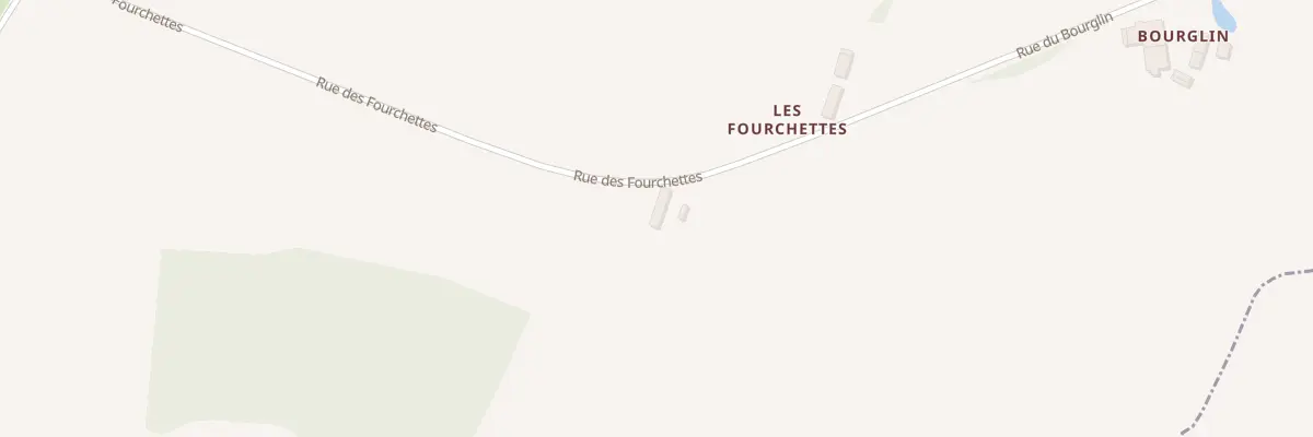 Plan du 500 Rue des Fourchettes à Tronchy