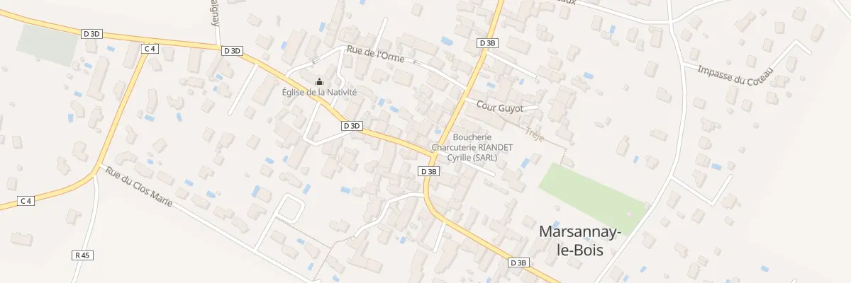 Plan du 2 Rue de l’Eglise à Marsannay-le-Bois