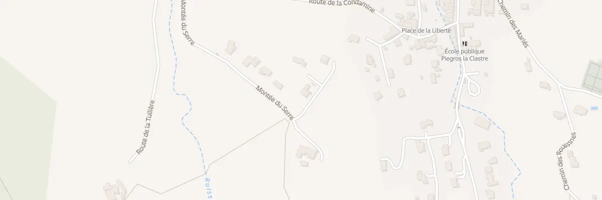 Plan du 5330 La Cote Ouest à Piégros-la-Clastre
