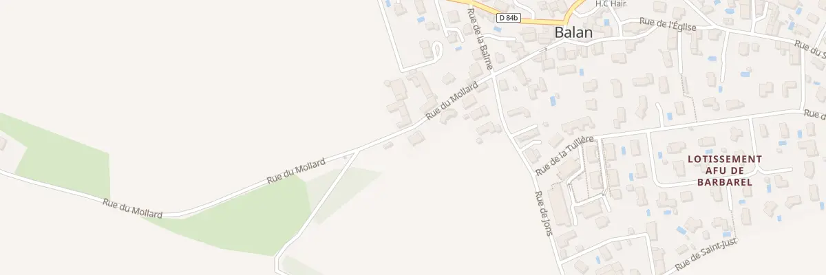 Plan du 112 Rue du Mollard à Balan