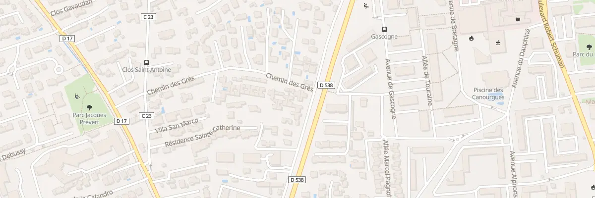 Plan du 23 Che des Grés à Salon-de-Provence