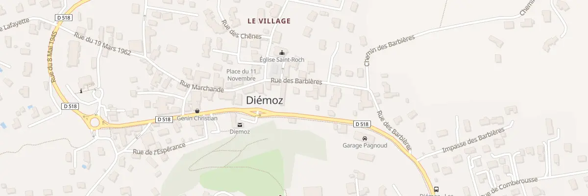 Plan du 5064 Rue des Barbieres à Diémoz