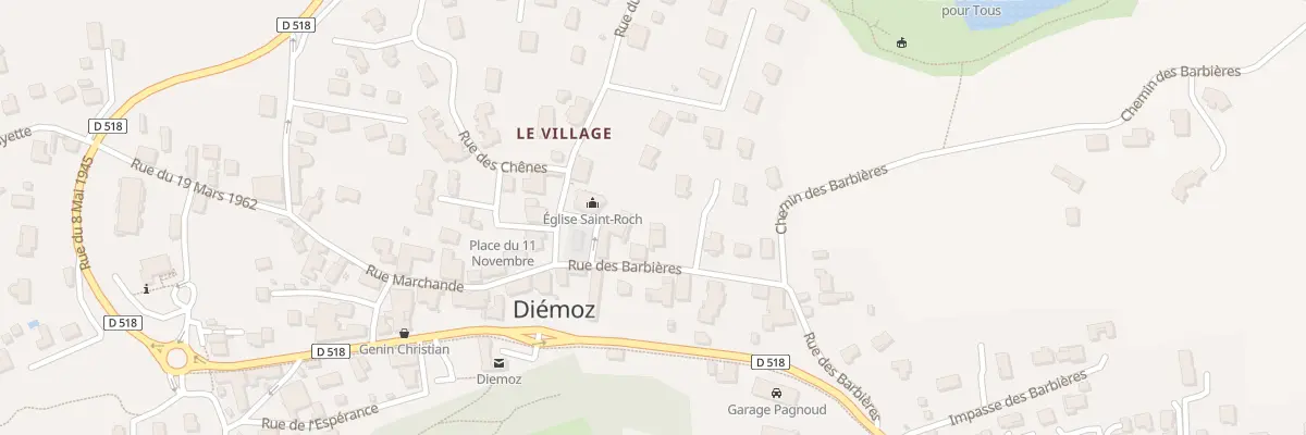 Plan du 3 Rue des Barbieres à Diémoz