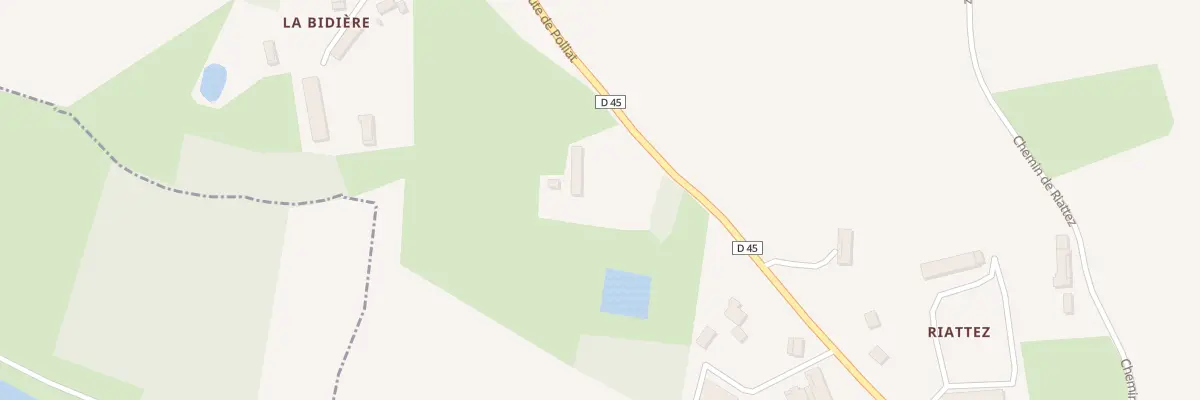 Plan du 532A Rte de Polliat à Curtafond