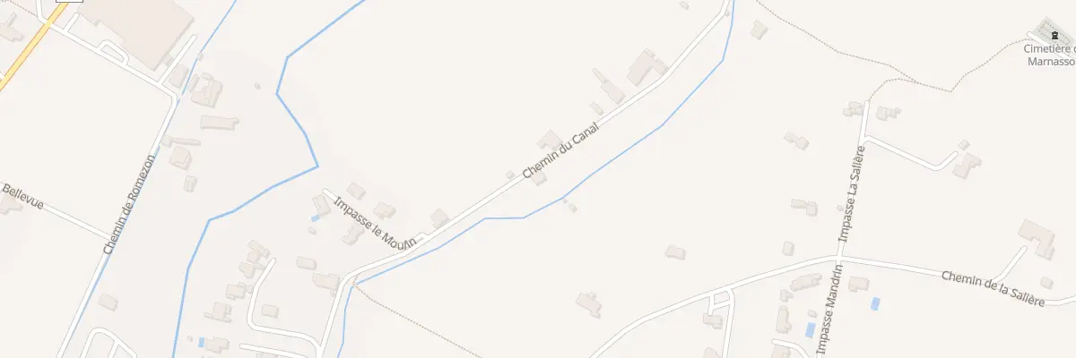 Plan du 610 Che du Canal à Mirabel-et-Blacons