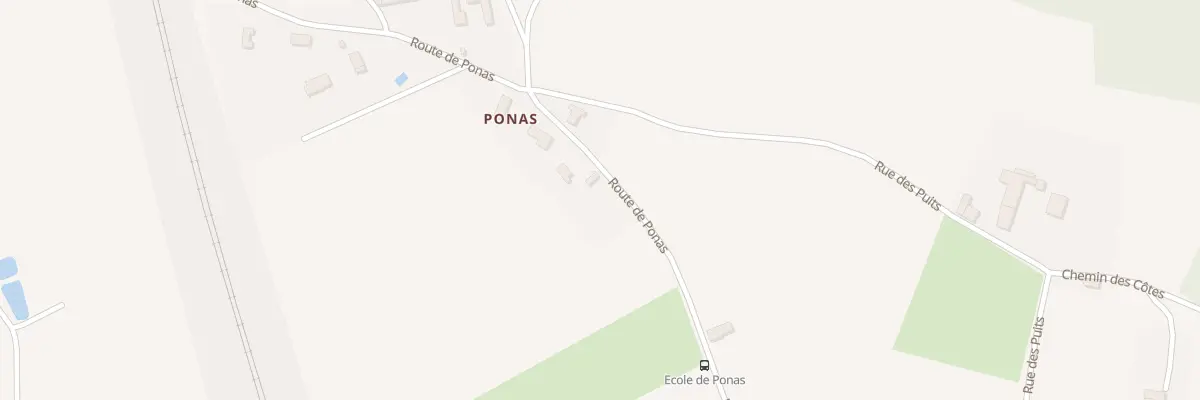 Plan du 1497 Rte de Ponas à Bonnefamille