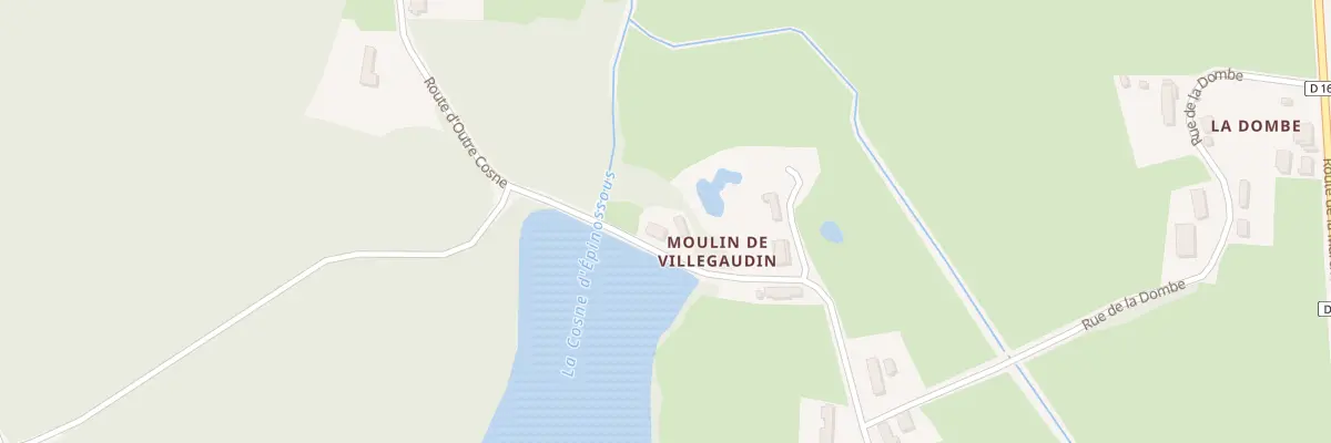 Plan du 4 Rte d’Outre Cosne à Villegaudin