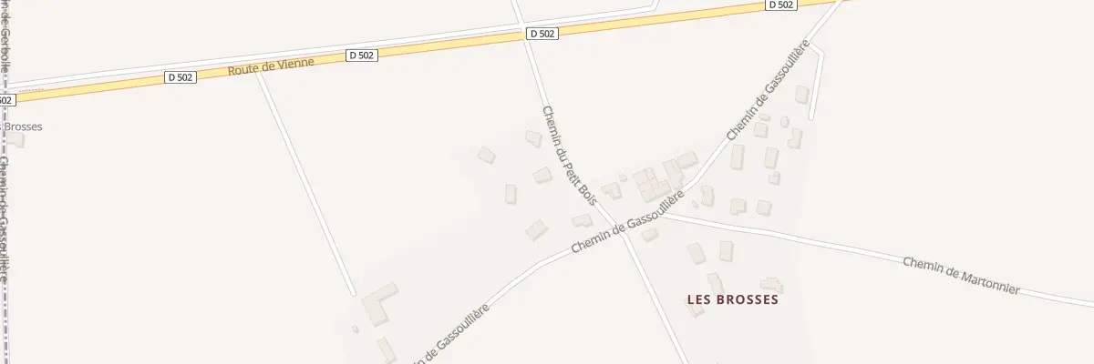 Plan du 136 Chem du Petit Bois à Royas