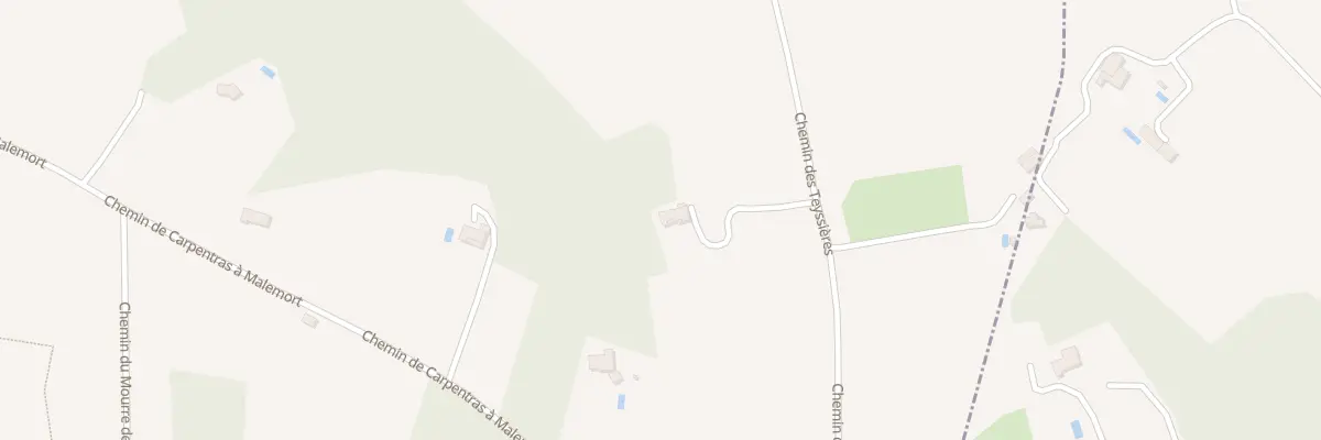 Plan du 974 Che des Teyssières à Carpentras