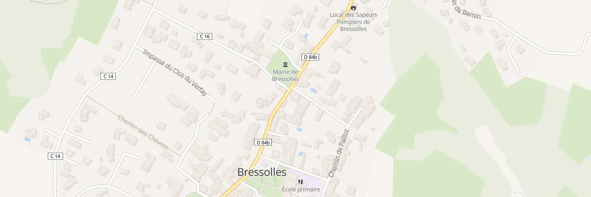 Plan du 14 Che de Paillot à Bressolles