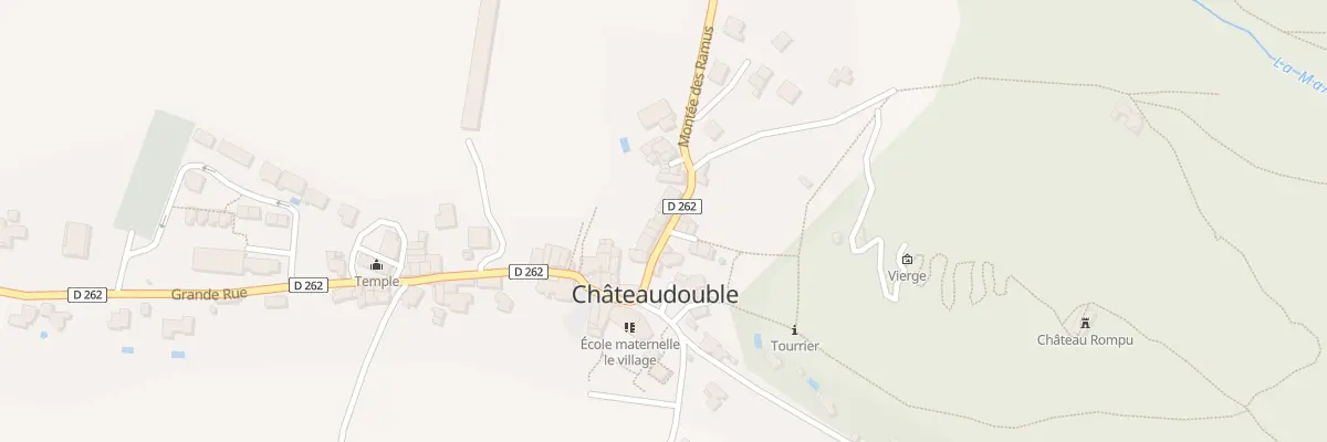 Plan du 8 Rue Grande Rue à Châteaudouble