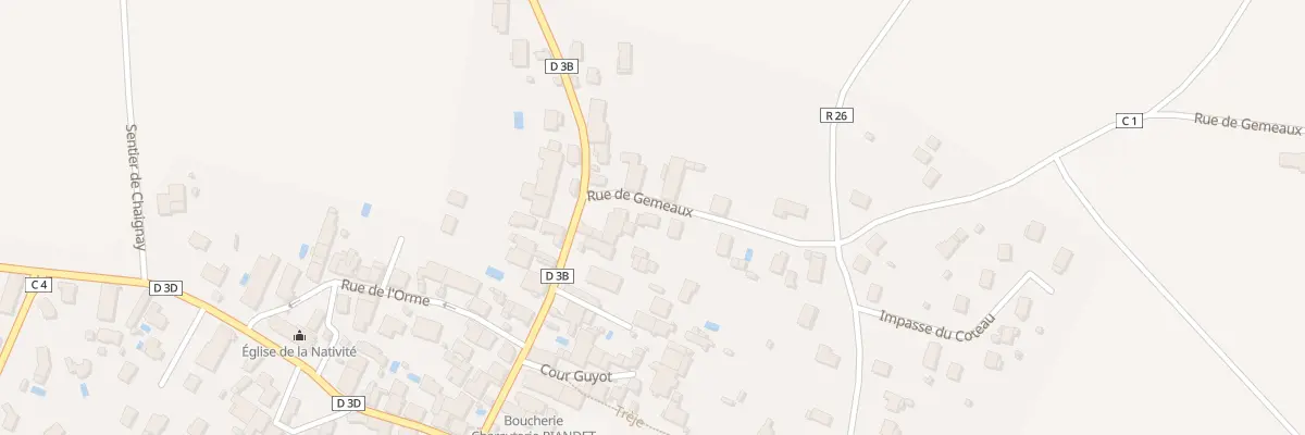 Plan du 2 Rue de Gemeaux à Marsannay-le-Bois