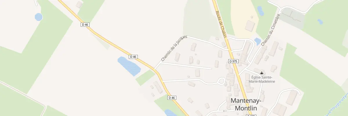 Plan du 195 Che de la Jacques à Mantenay-Montlin