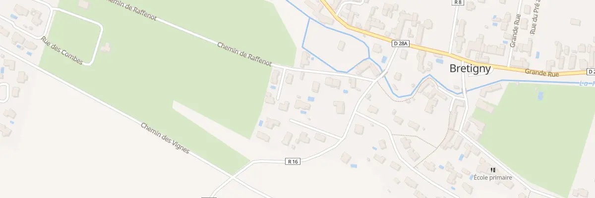 Plan du 9 Che de Raffenot à Bretigny