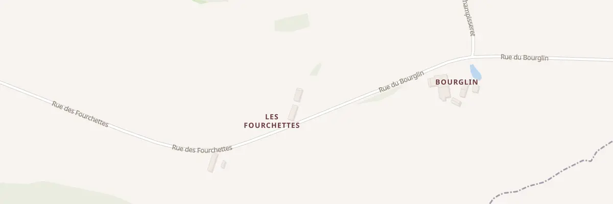 Plan du 650 Rue des Fourchettes à Tronchy