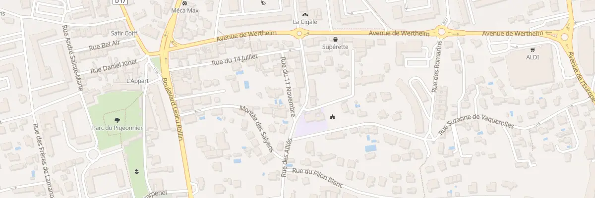 Plan du 405 Rue des Alliés à Salon-de-Provence