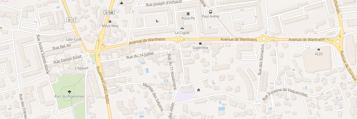 Plan du 451 Rue des Alliés à Salon-de-Provence