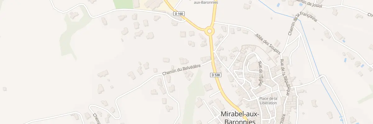 Plan du 5453 Les Montees à Mirabel-aux-Baronnies