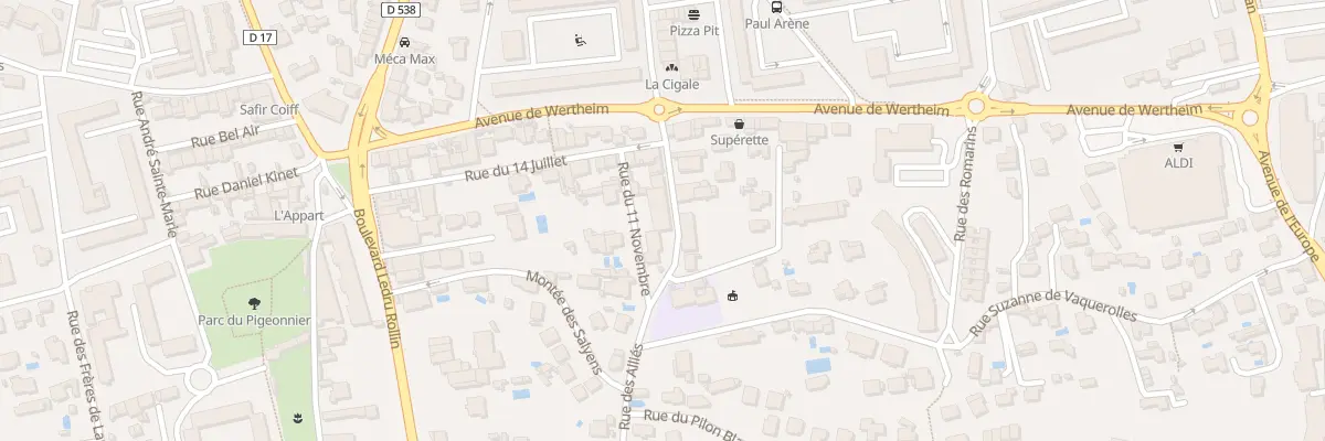 Plan du 427 Rue des Alliés à Salon-de-Provence