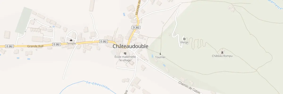 Plan du 5 Che de Chateau Rompu à Châteaudouble