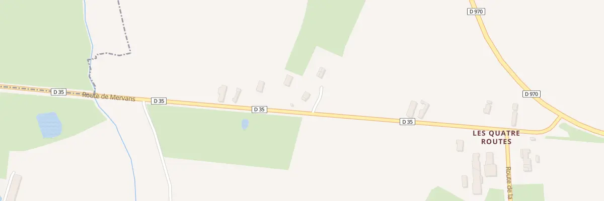 Plan du 5 Rte de Mervans à Villegaudin