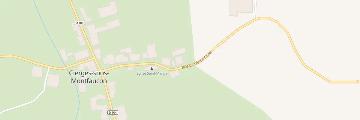 Plan du 17 Rue de l’Abbe Cools à Cierges-sous-Montfaucon