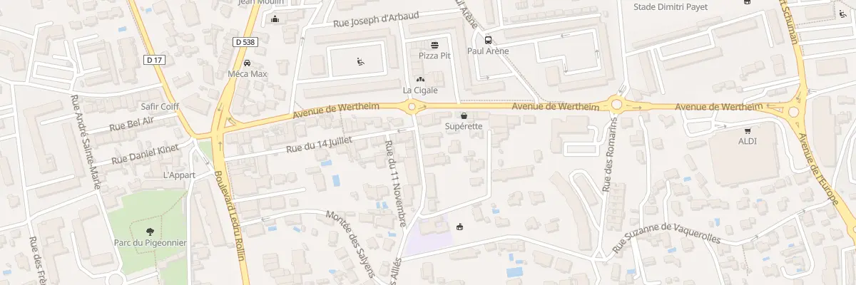Plan du 442 Rue des Alliés à Salon-de-Provence