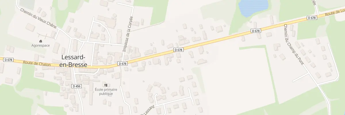 Plan du 30 Rte de Louhans à Lessard-en-Bresse