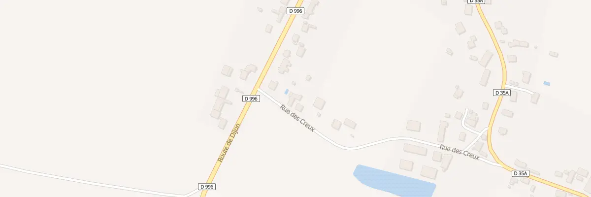 Plan du 55 Rue des Creux à Auvillars-sur-Saône