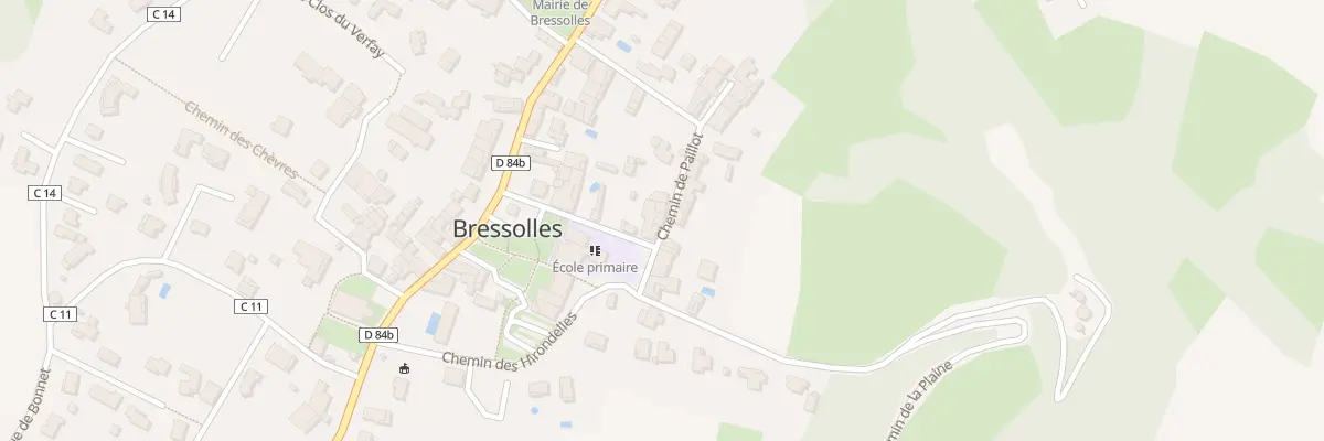 Plan du 194 Che de Paillot à Bressolles