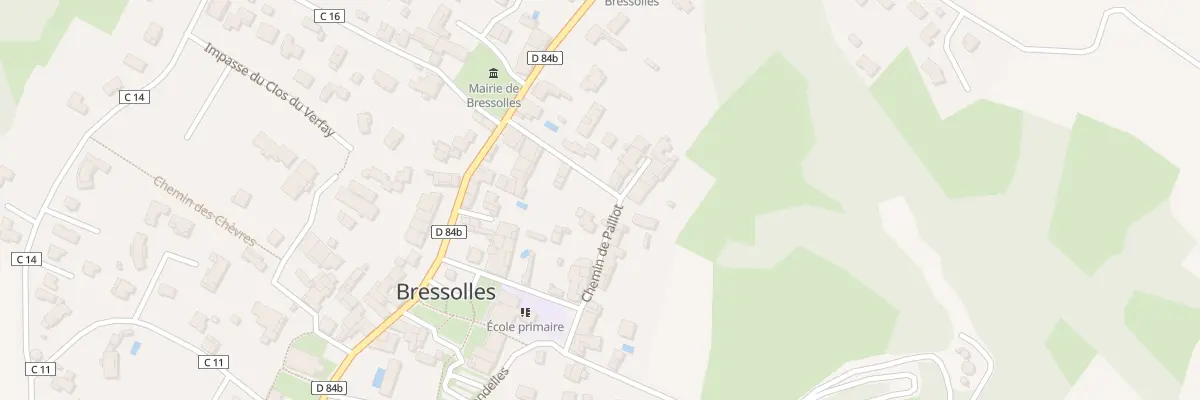 Plan du 94 Che de Paillot à Bressolles