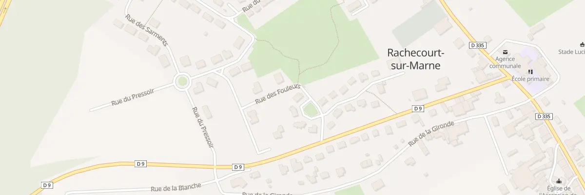 Plan du 7 Rue du Hausse Pied à Rachecourt-sur-Marne